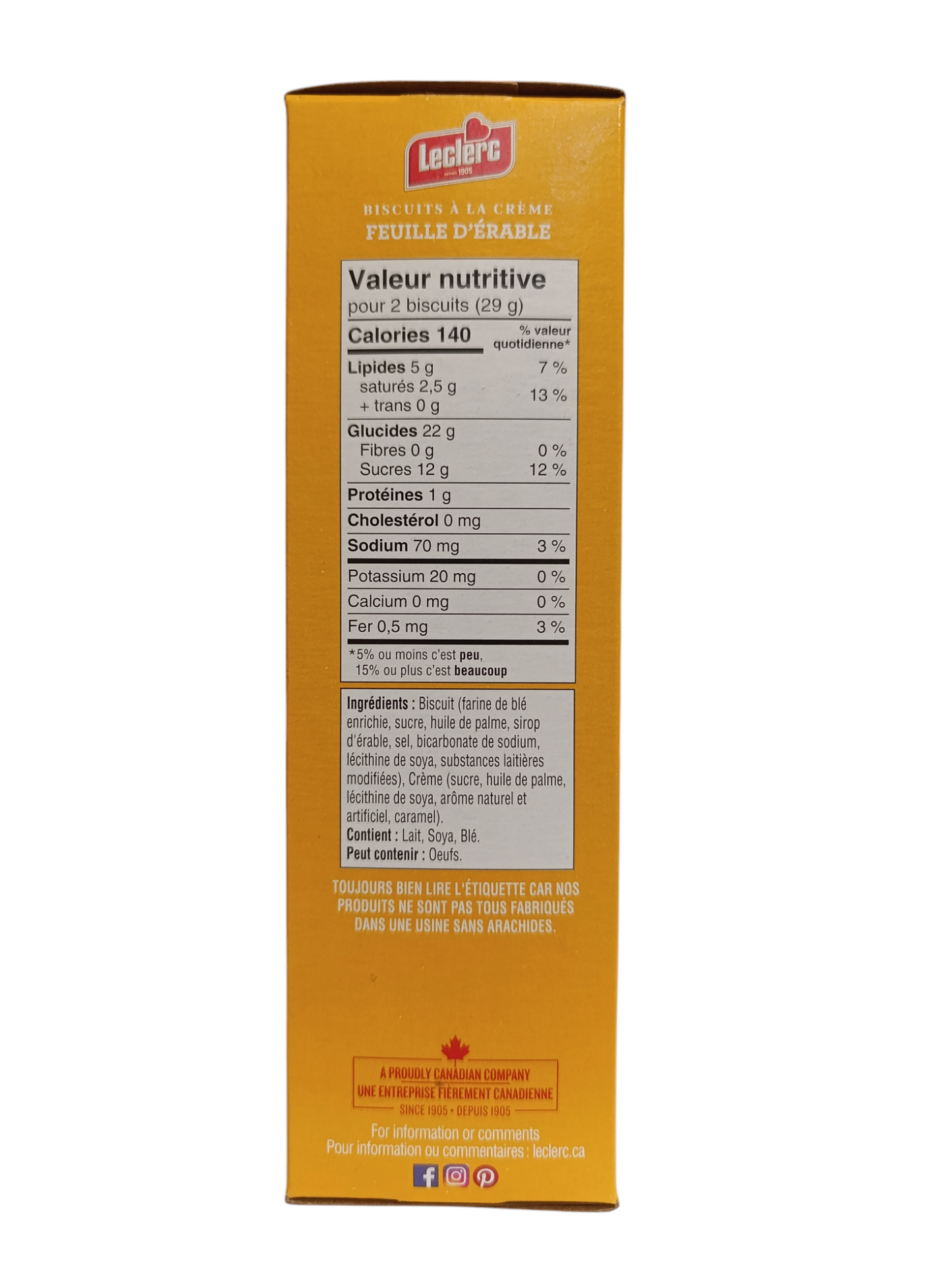 Biscuits Célébration au vrai sirop d'érable