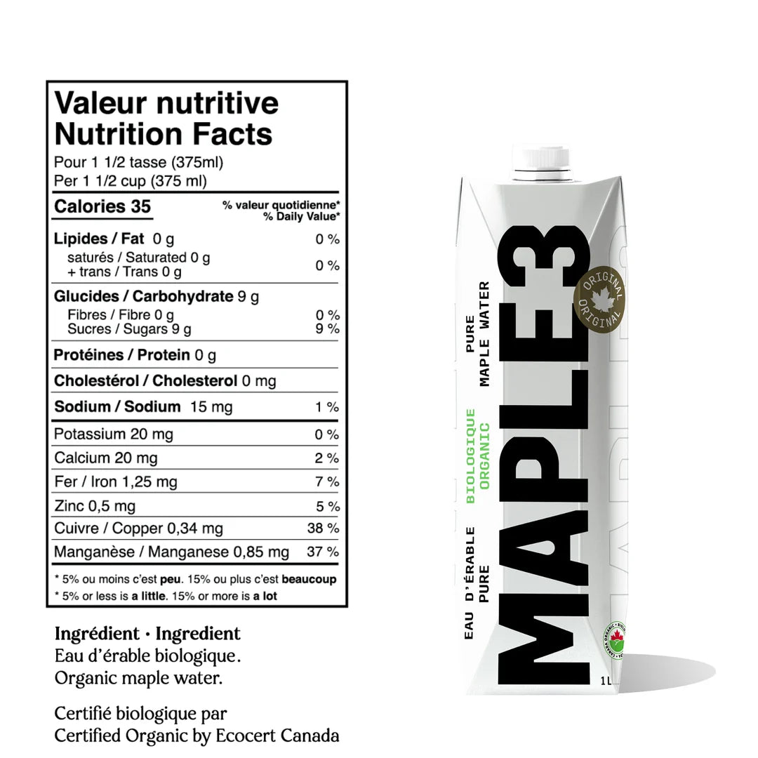 Eau d'érable Pure 1 Litre