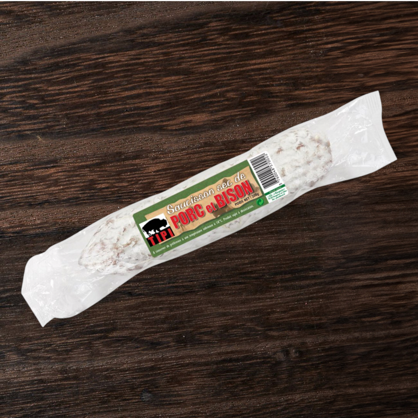Saucisson porc et bison